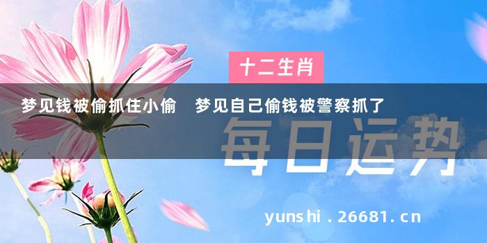 梦见钱被偷抓住小偷 梦见自己偷钱被警察抓了
